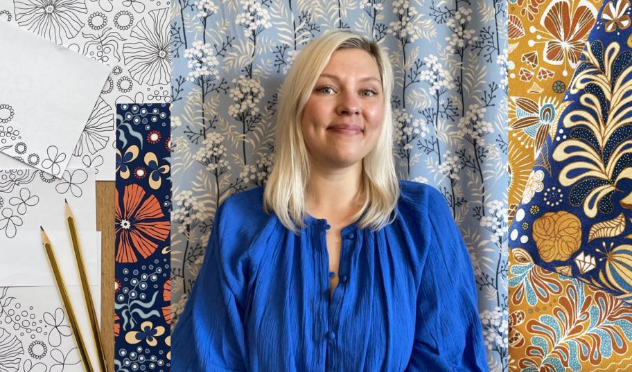 
Sanna Jonsson skapar helst med papper och penna. Hon har fått uppdrag över hela världen och är nu en av nio som deltar i inkubatorn. Foto: Sanna Jonsson                                            