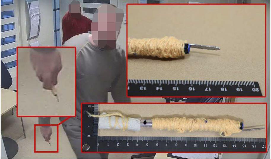 Kriminalvårdarna hölls som gisslan under flera timmar. Foto: Polisen