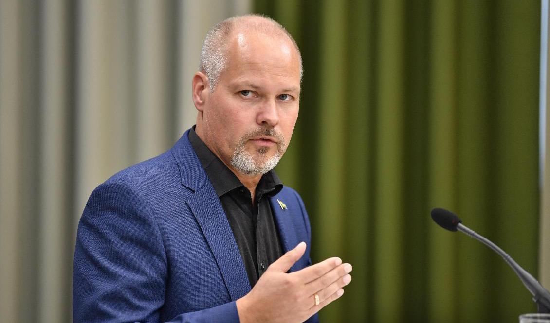 Justitie- och inrikesminister Morgan Johansson (S) utesluter inte att straffen höjs för korruption. Arkivbild. Foto: Anders Wiklund/TT