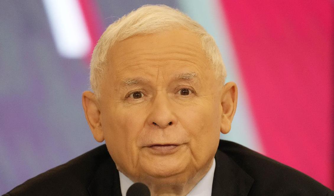 Ledaren för Polens regeringsparti PIS, Jaroslaw Kaczynski, anklagar Tyskland för att försöka göra EU till ett "Fjärde rike". Arkivbild. Foto: Czarek Sokolowski/AP/TT