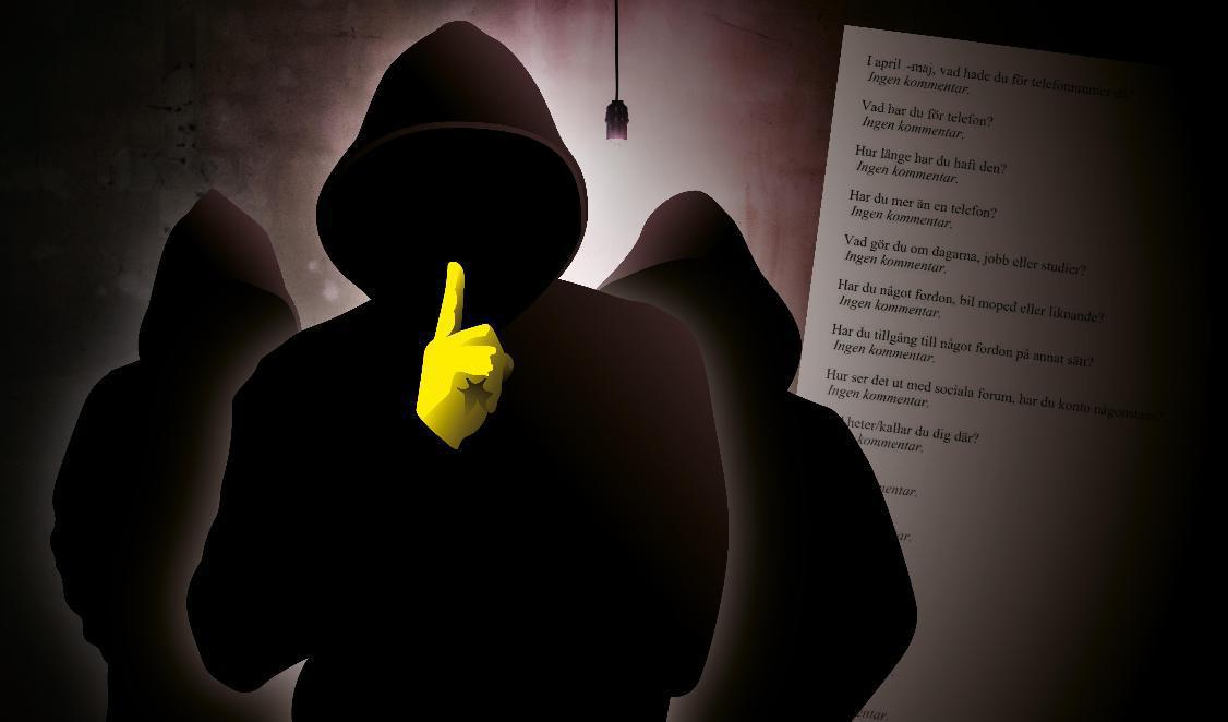 Är man inte tyst kan det få konsekvenser i den gängkriminella världen. Men tystnad i förhör märks även i andra sammanhang, enligt erfarna utredare. Foto: Johan Hallnäs/TT