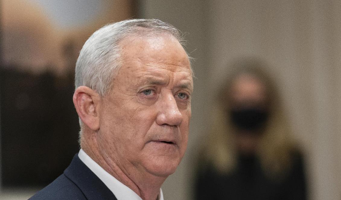 Israels försvarsminister Benny Gantz träffade den palestinske presidenten Mahmud Abbas under tisdagskvällen. Arkivbild. Foto: Manuel Balce Ceneta/AP/TT