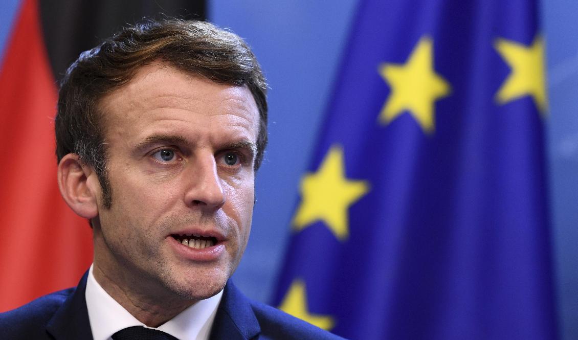 Frankrike och president Emmanuel Macron tar över ordförandeskapet i EU den 1 januari. Foto: John Thys/AP/TT