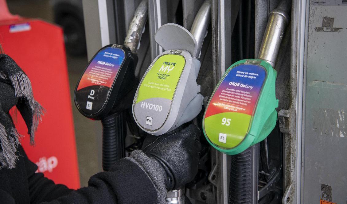 Biodrivmedel efterfrågas mer i världen och priset skenar på den globala marknaden. Det får stor inverkan på priset vid pump i Sverige, både för den vanliga dieseln med en del biodrivmedel och den rena biodieseln. Arkivbild. Foto: Malin Hoelstad/SvD/TT