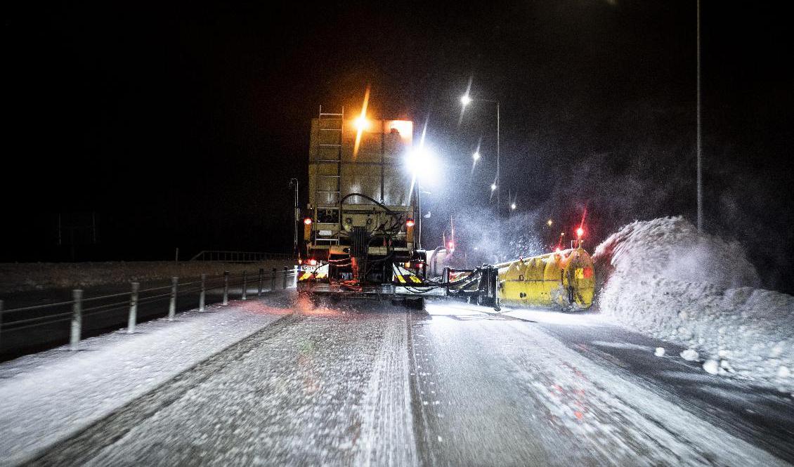 Det är halt på många vägar runt om i landet. Arkivbild. Foto: Pontus Lundahl/TT