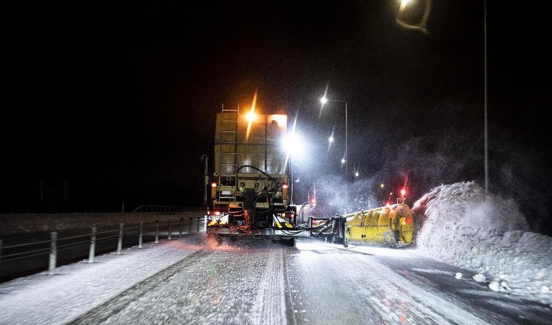Det är halt på många vägar runt om i landet. Arkivbild. Foto: Pontus Lundahl/TT