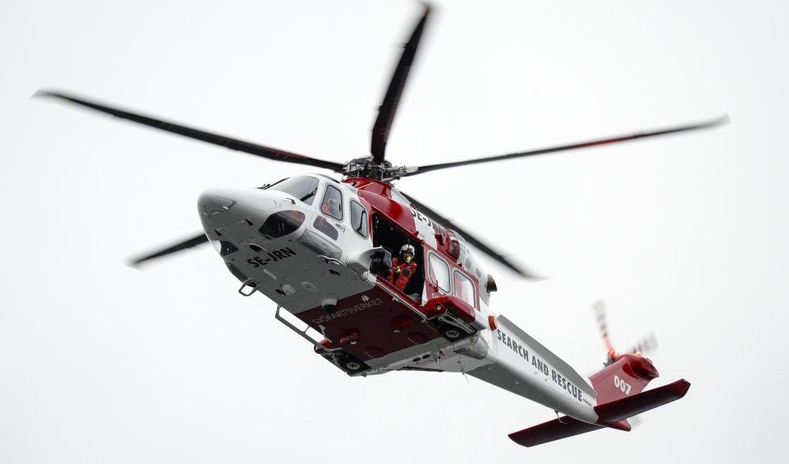 En räddningshelikopter från Sjöfartsverket. Arkivbild från 2016. Foto: Johan Nilsson/TT