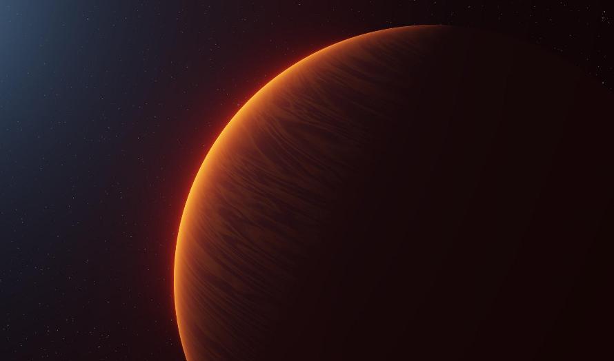 Atmosfären kring exoplaneten WASP189b, belägen 322 ljusår från jorden, har undersökts av Lundaforskare. Foto: Lunds universitet