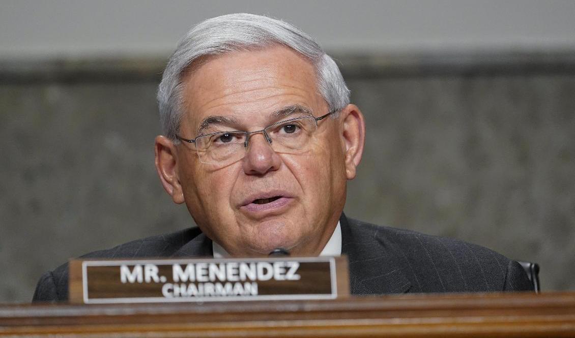 Demokratiske senatorn Robert Menendez, ordförande i utrikespolitiska utskottet. Arkivbild. Foto: Susan Walsh/AP/TT