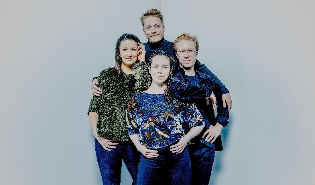 
Stråkkvartetten består av Johannes Marmen, Laia Braun, Bryony Gibson-Cornish och Sinéad O’Halloran. Foto: Marco Borggreve                                            