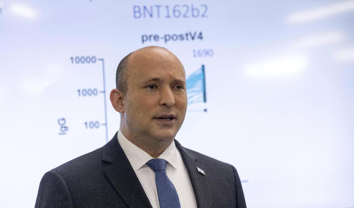 Israels premiärminister Naftali Bennett. Arkivbild. Foto: Ohad Zweigenberg/AP/TT