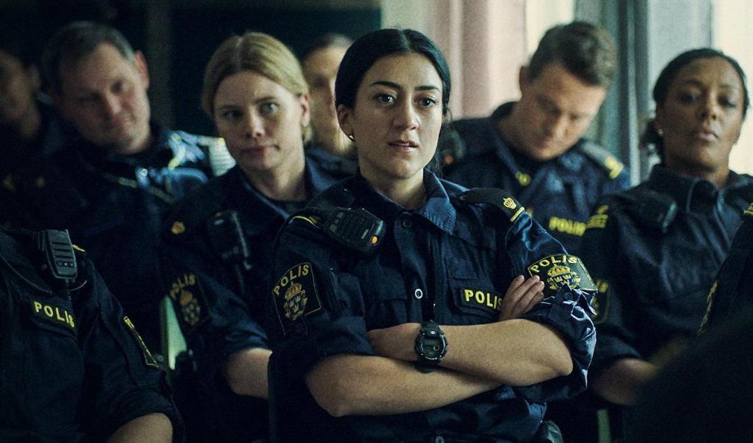 Den nya säsongen av "Tunna blå linjen" med bland andra Gizem Erdogan får bara åtta avsnitt. Pressbild. Foto: SVT
