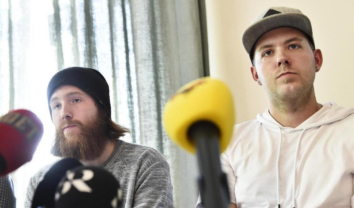 Robin Dahlén och Christian Karlsson utpekades felaktigt för att ha dödat fyraårige Kevin 1998. I dag svarar Arvika kommun på brödernas begäran om skadestånd. Arkivbild. Foto: Noella Johansson/TT