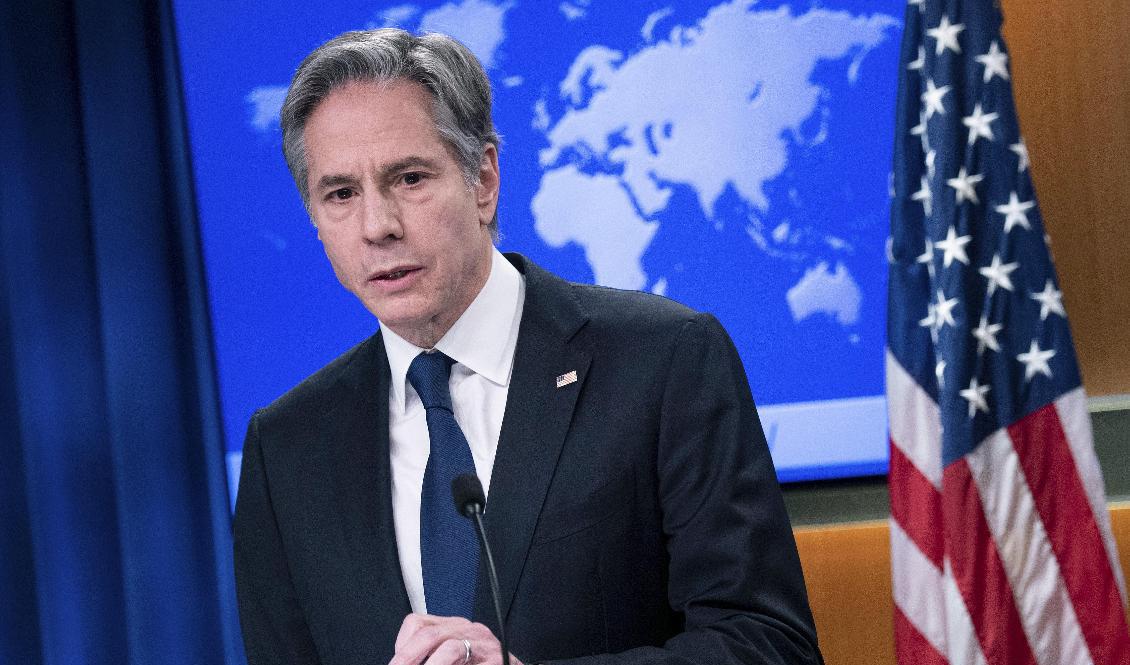 USA:s utrikesminister Antony Blinken. Arkivbild. Foto: Brendan Smialowski/AP/TT