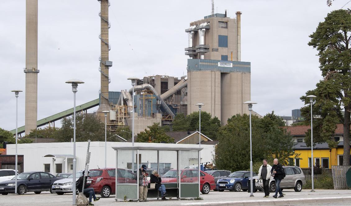 Cementas cementfabrik i Slite på Gotland. Arkivbild Foto: Fredrik Sandberg/TT