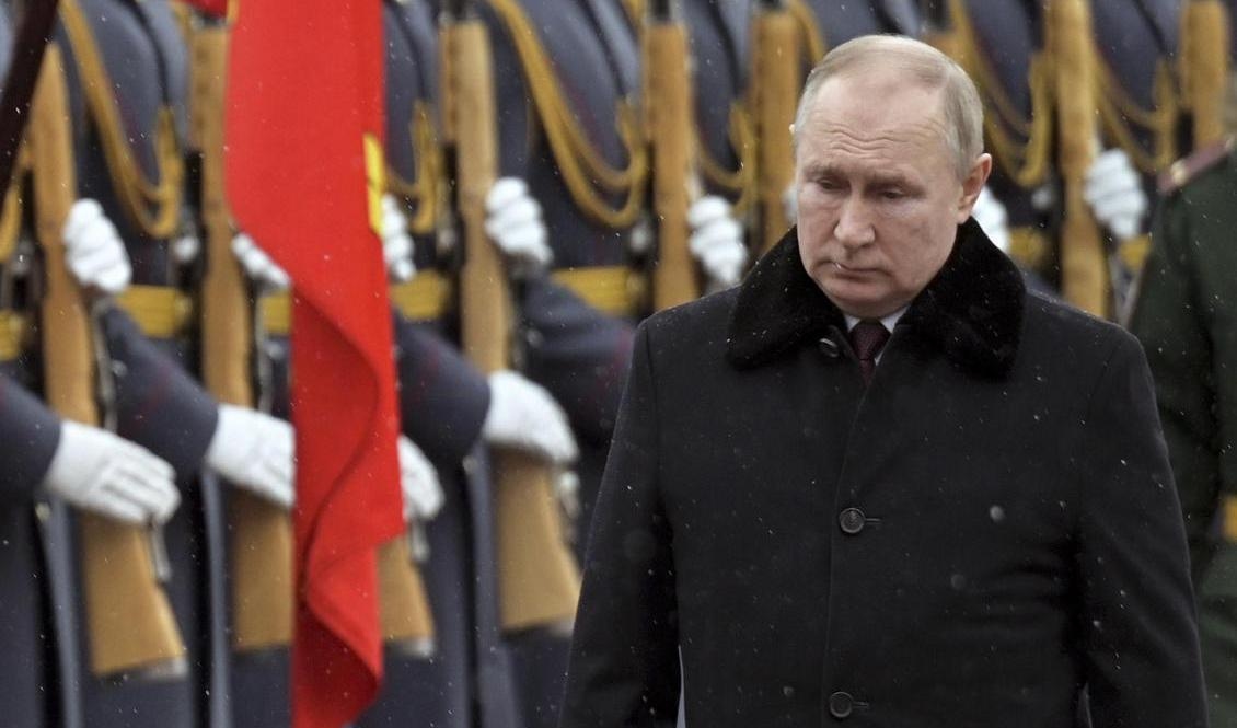 Putins attack på Ukraina får världens finansmarknader på fall. Arkivbild. Foto: Alexei Nikolsky/AP/TT