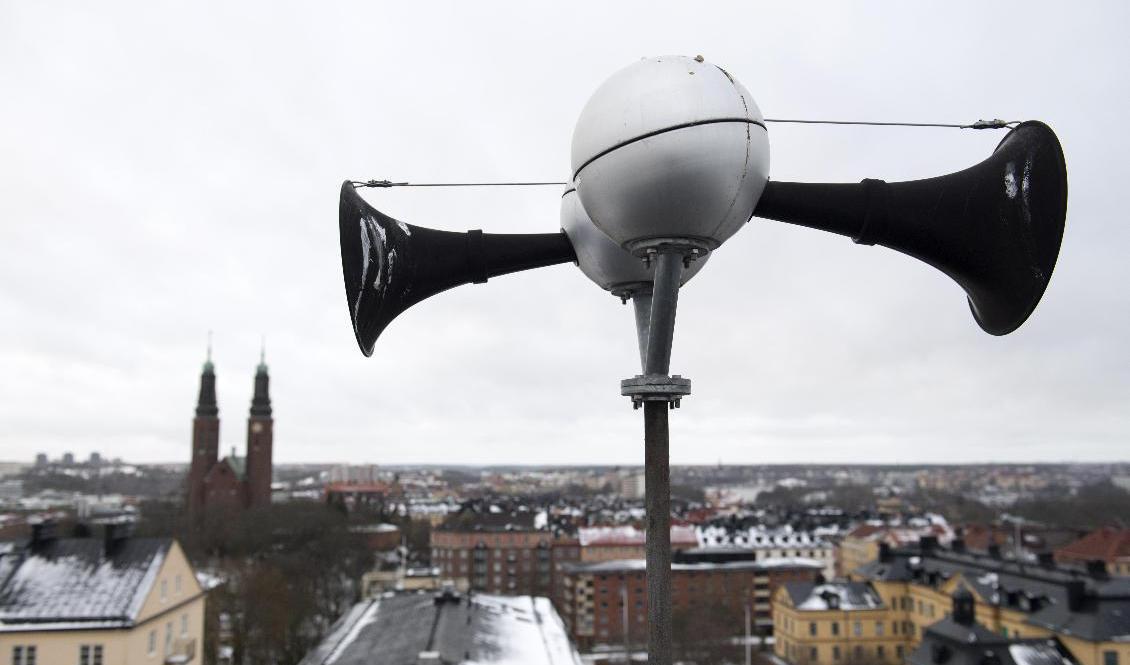 I dag klockan 15 testas "Hesa Fredrik" och signalen Viktigt meddelande. Arkivbild. Foto: Henrik Montgomery/TT