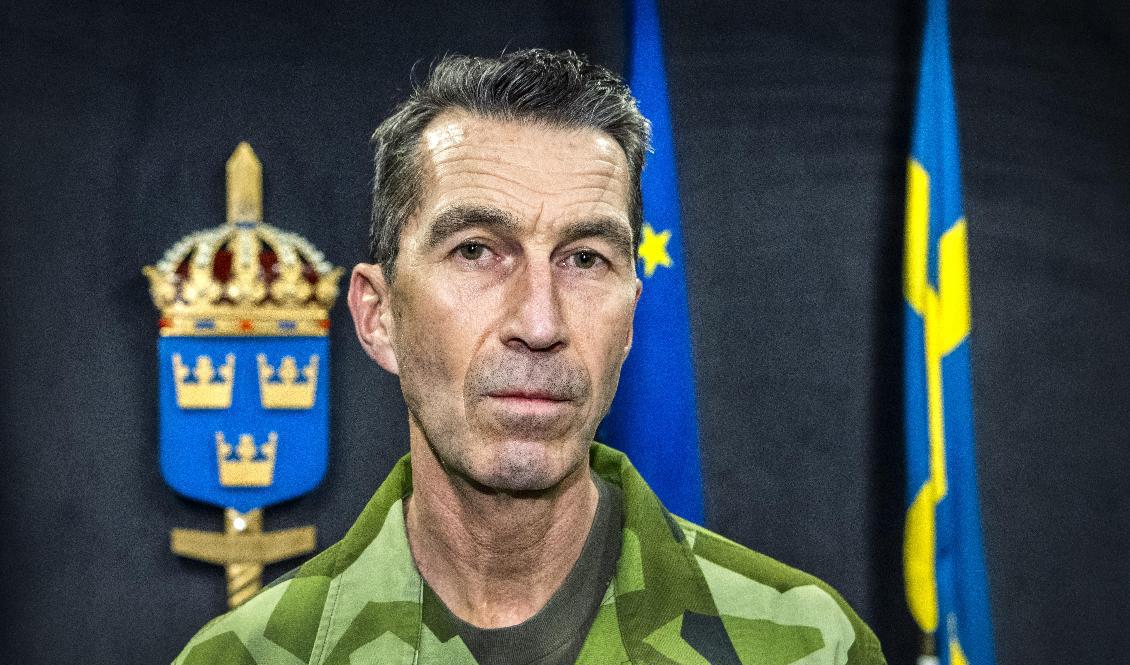 Överbefälhavare Micael Bydén. Arkivbild. Foto: Claudio Bresciani/TT
