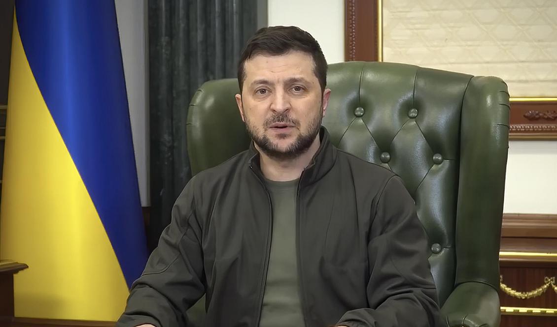 Ukrainas president Volodymyr Zelenskyj. Foto: AP/TT