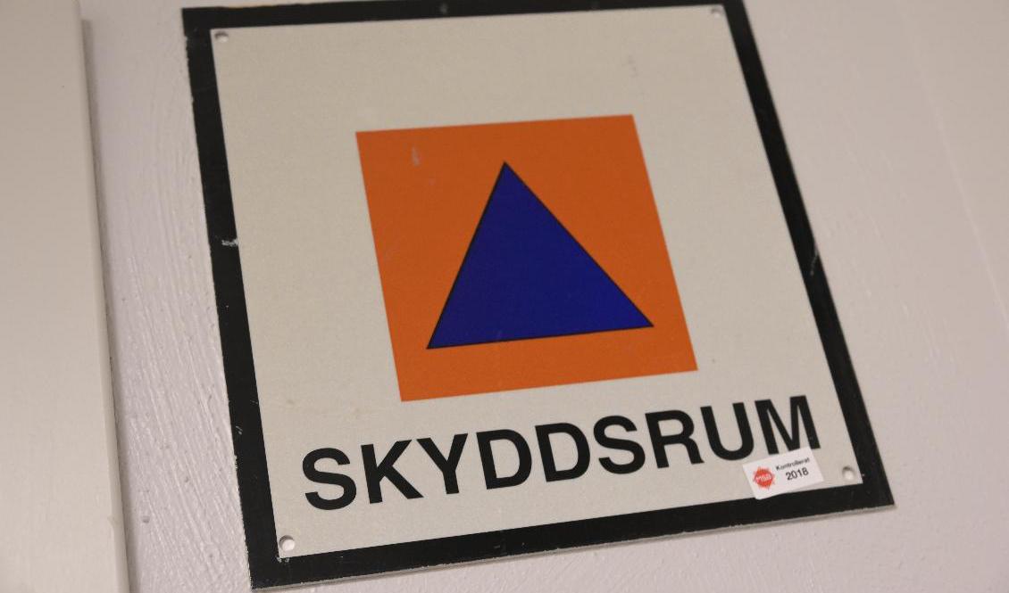 Skyddsrummen i Sverige bör rustas upp anser MSB. Arkivbild. Foto: Janerik Henriksson/TT