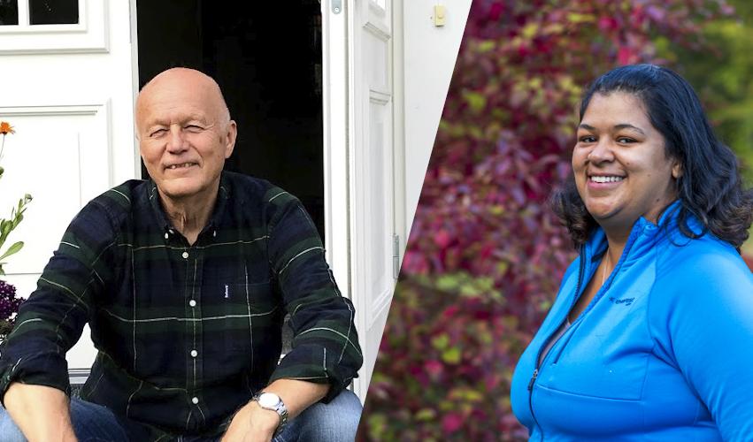 Partiet Vändpunkt anser att hela samhället behöver genomgå en omställning. Gunnar Brundin och Paula Dahlberg Dahlberg är partiets talespersoner. Foto: Partiet Vändpunkt