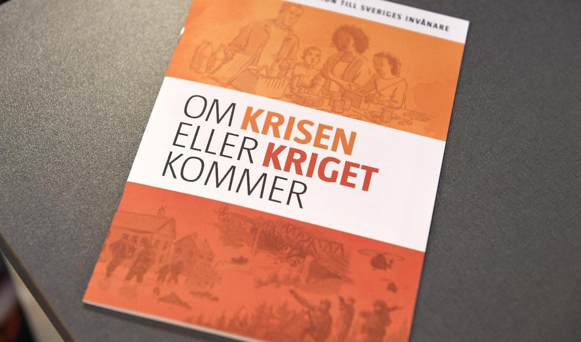 Återuppbyggnaden av det civila försvaret i Sverige pågår sedan ett par år. Men frågan om utrymning vid händelse av krig är inte så långt kommen. Inte ens så långt att den fått en plats i MSB:s allt mer populära krisbroschyr. Arkivbild. Foto: Pontus Lundahl/TT