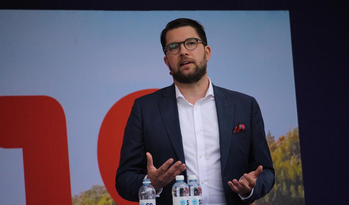 Sverigedemokraternas partiledare Jimmie Åkesson. Foto: Susanne W. Lamm. Arkivbild.