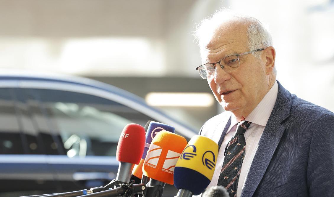 EU:s utrikeschef Josep Borrell. Foto: Olivier Matthys/AP/TT