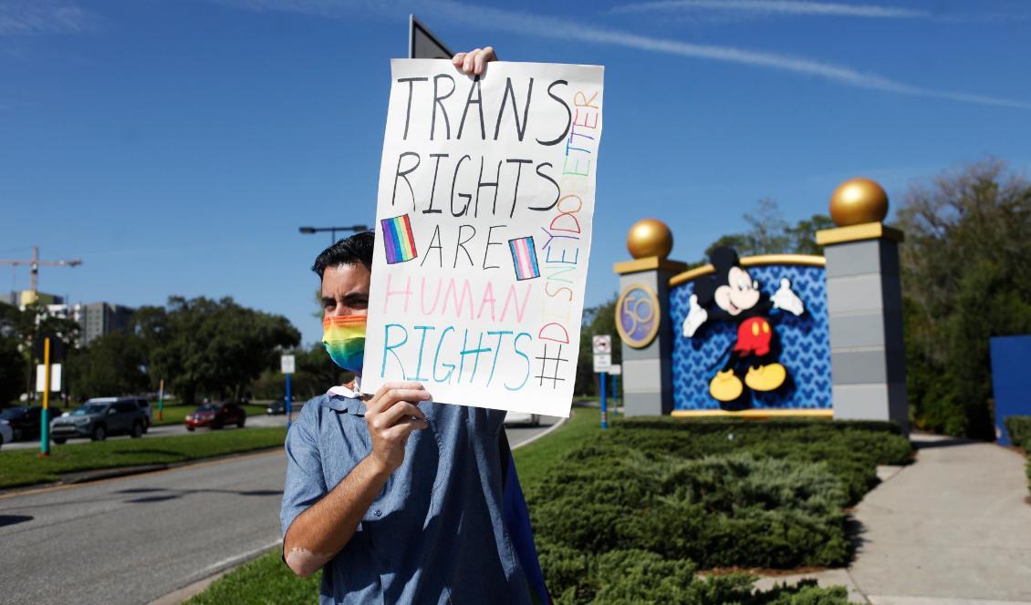 Protester har uppstått kring Disneyworld i Florida. Foto: Octavio Jones/Getty Images