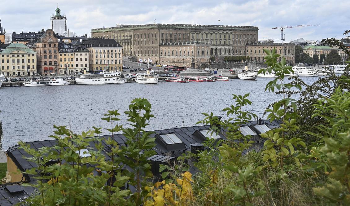 En man har gripits misstänkt för att ha flugit drönare utrustad med kamera över ett område som bland annat omfattar Kungliga slottet i centrala Stockholm. Arkivbild. Foto: Anders Wiklund/TT