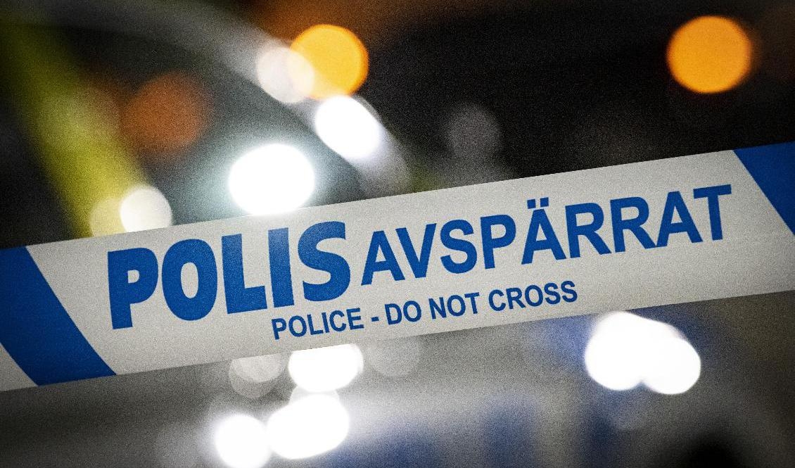 Polisen har spärrat av ett område öster om centrala Göteborg efter skottlossning. Arkivbild. Foto: Johan Nilsson/TT