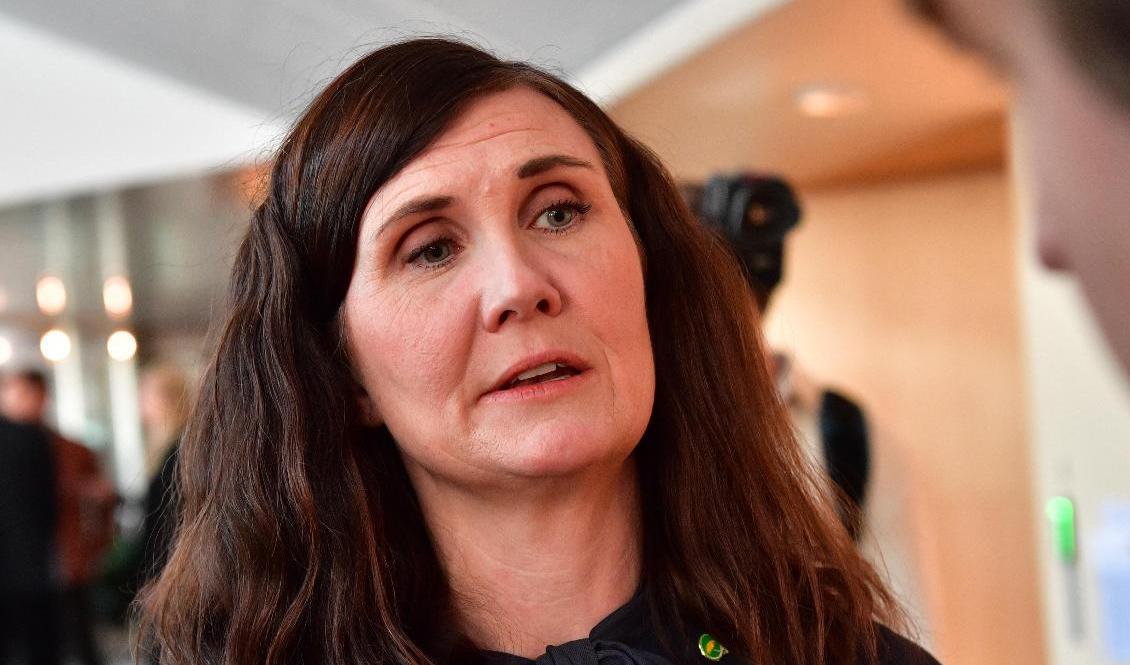 Miljöpartiets språkrör Märta Stenevi vill se en ny lag som förbjuder kärnvapen på svensk mark. Arkivbild. Foto: Jonas Ekströmer/TT