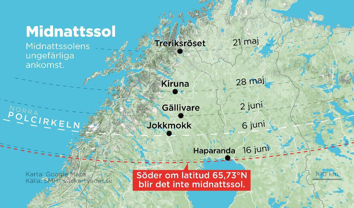 Midnattssolens ungefärliga ankomst. Foto: Anders Humlebo