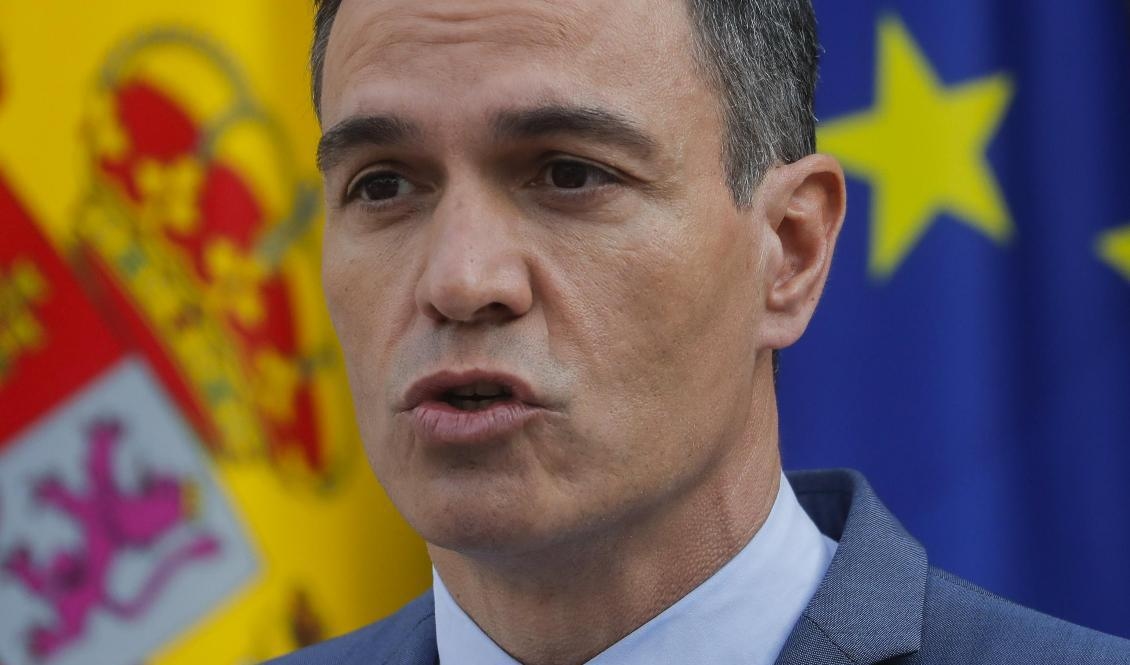 Spaniens premiärminister Pedro Sánchez. Arkivbild. Foto: Jon Nazca/AP/TT