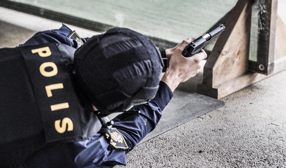 Att inte längre klara säkerhetsklassning är den vanligaste orsaken till att studenter avskiljs från polisutbildningen. Arkivbild. Foto: Lars Pehrson/SvD/TT