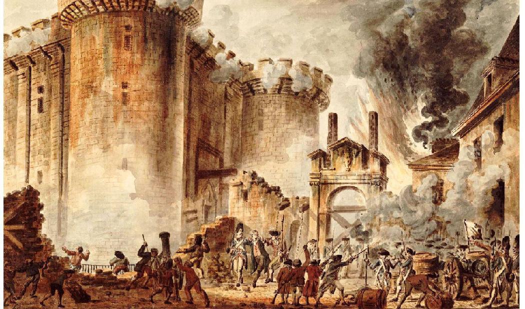 




”Stormningen av Bastiljen”, 1789, av Jean-Pierre Houël. Vattenfärg. Frankrikes nationalbibliotek. Foto: Public Domain                                                                                                                                                                                                                            