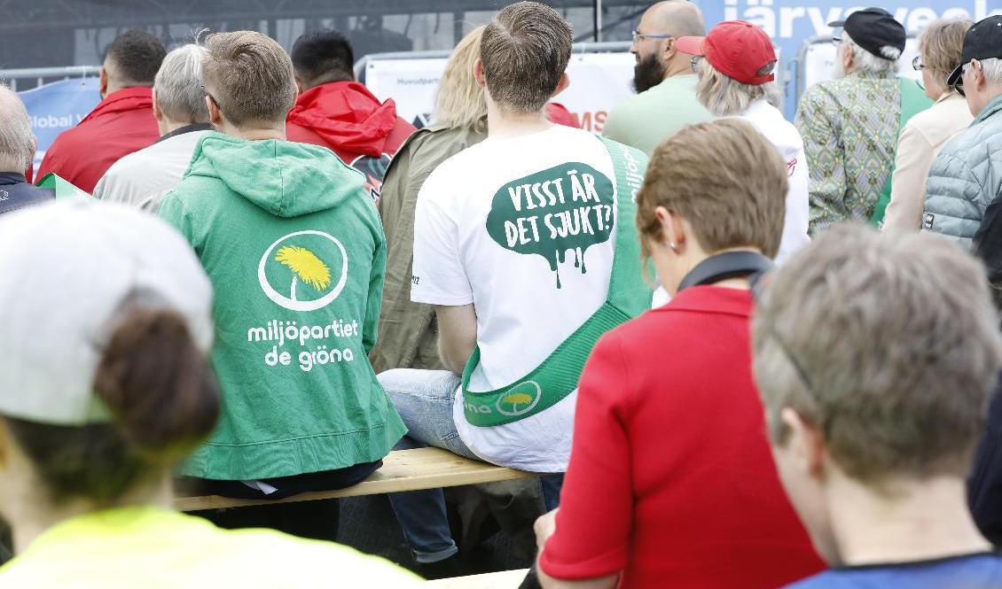Jämfört med mätningen i november tappar Miljöpartiet från 7,5 procent till 3,4 i åldrarna 18–29 år. Arkivbild. Foto: Johan Jeppsson/TT