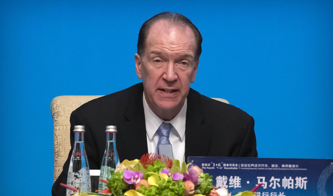 Världsbankens chef David Malpass. Arkivbild. Foto: Mark Schiefelbein/AP/TT