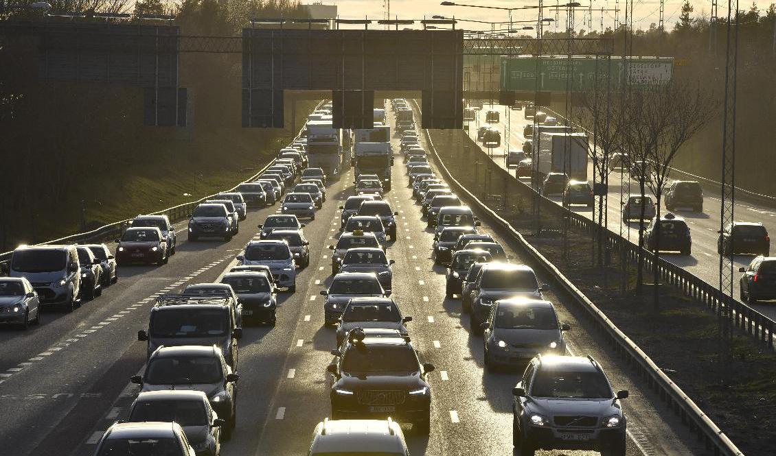 Foto Trafikverket uppmanar bilister att stanna hemma på grund av vattenläcka. Arkivbild. Jonas Ekströmer/TT