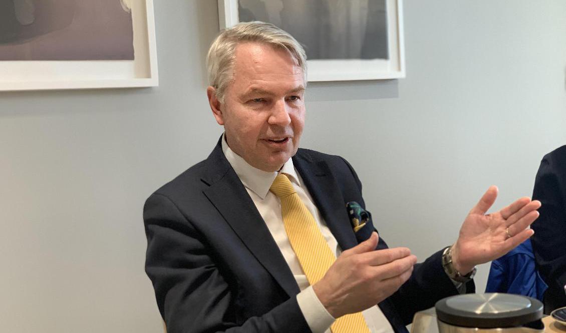 Finlands utrikesminister Pekka Haavisto. Foto: Lars Larsson/TT