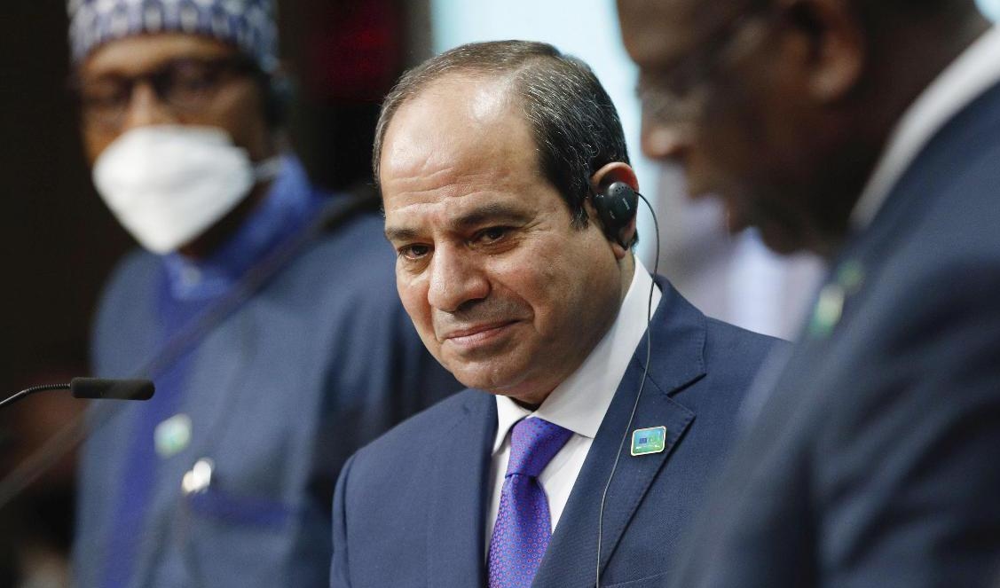 Egyptens president Abd al-Fattah al Sisi. Arkivbild. Foto: Johanna Geron/Pool via AP/TT
