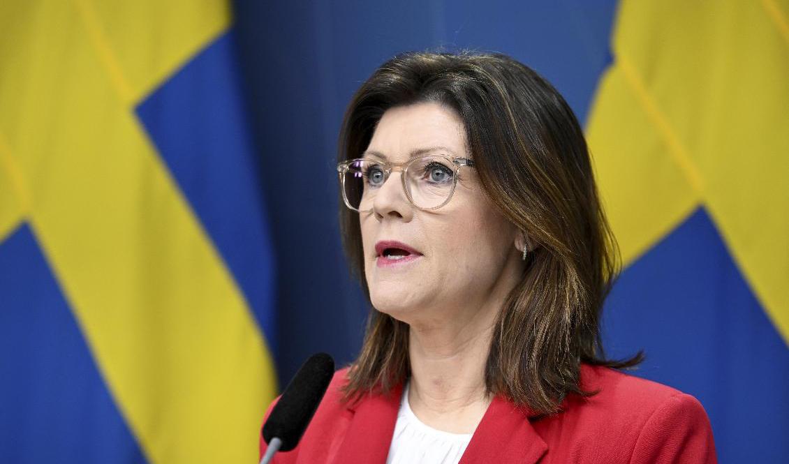 Arbetsmarknadsminister Eva Nordmark. Arkivbild. Foto: Jessica Gow/TT
