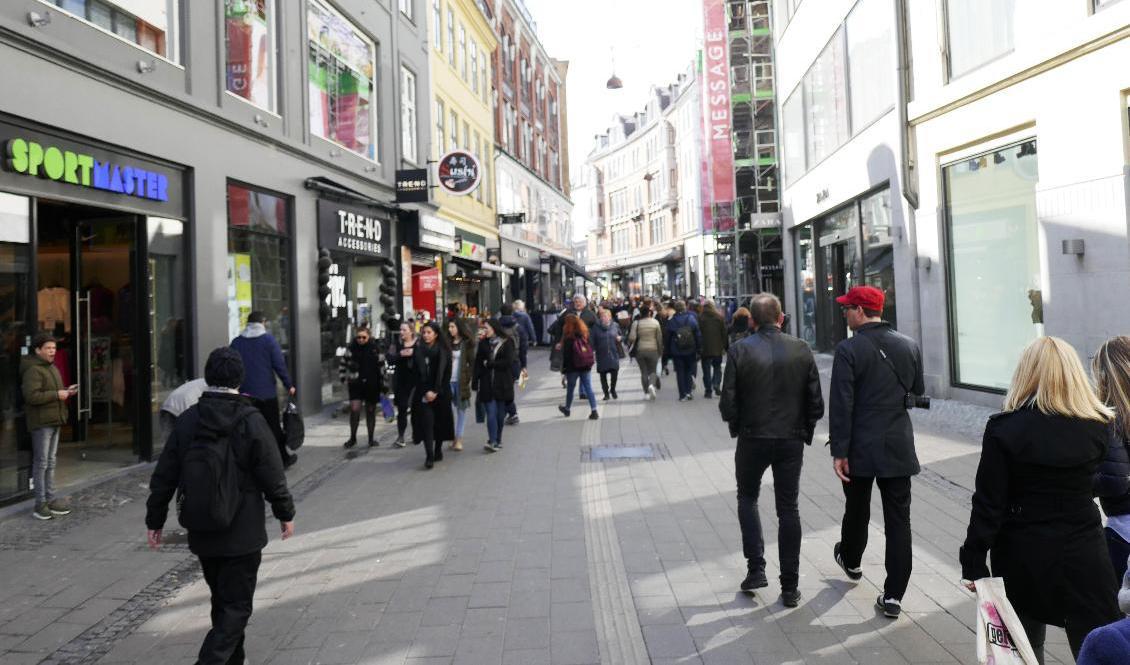 Ströget i Köpenhamn. Arkivbild. Foto: Johansen, Erik/NTB/TT