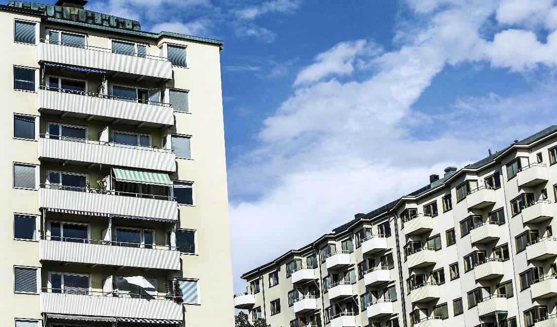 Som störst var prisraset för lägenheter i norra Sverige. Arkivbild. Foto: Tomas Oneborg/SvD/TT