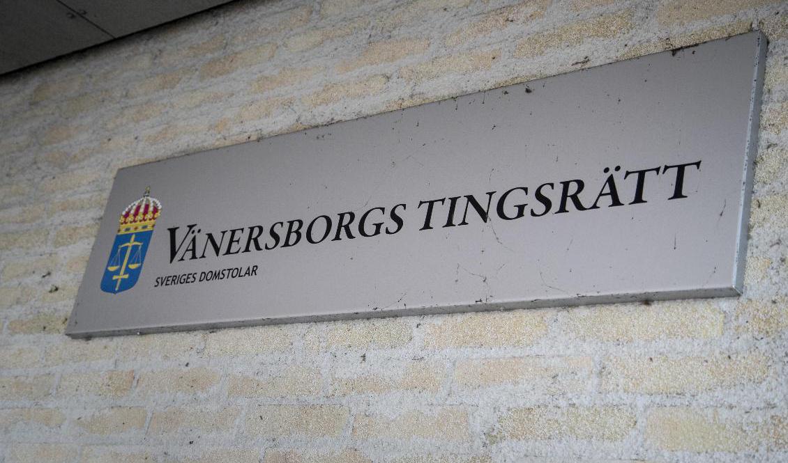 Sju personer döms i Vänersborgs tingsrätt. Foto: Björn Larsson Rosvall/TT