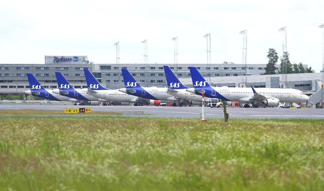SAS piloter slutar flyga hem charterresenärer på måndagen. Arkivbild. Foto: Beate Oma Dahle/NTB/TT