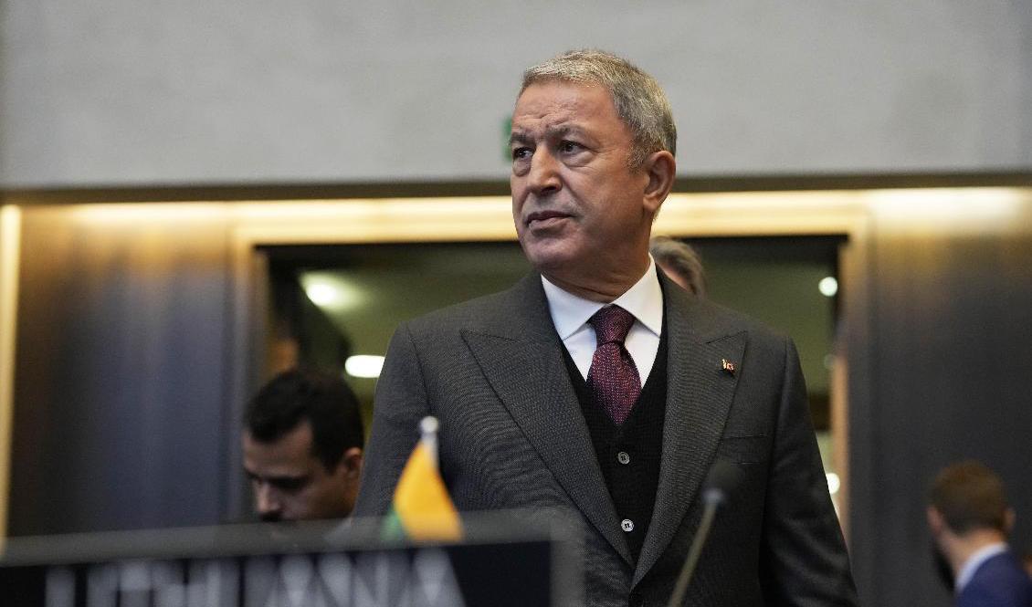 Turkiets försvarsminister Hulusi Akar meddelar att delegationer från Ukraina och Ryssland på onsdagen kommer till Istanbul i Turkiet för ett möte om spannmålsexporten via Svarta havet. Arkivbild. Foto: Virginia Mayo/AP/TT