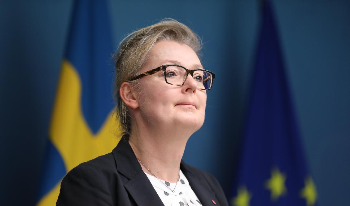Vill stoppa nya religiösa friskolor från att etableras. Skolminister Lina Axelsson Kihlblom (S). Foto: Ali Lorestani/TT