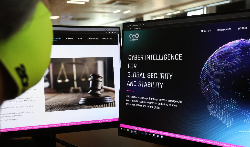 NSO Group skriver på sin hemsida att deras teknologi endast säljs till regeringar och brottsbekämpande myndigheter för att bekämpa brott och terror. Foto: Mario Goldman/AFP via Getty Images