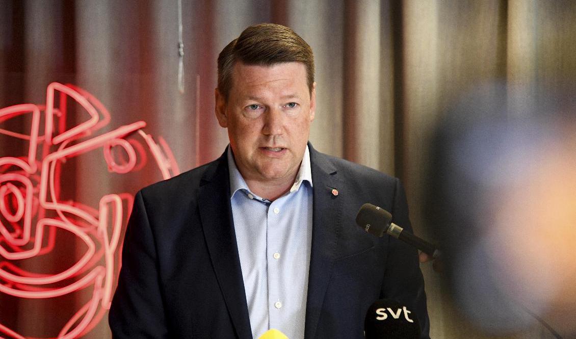 Socialdemokraternas partisekreterare Tobias Baudin. Arkivbild. Foto: Lars Schröder/TT